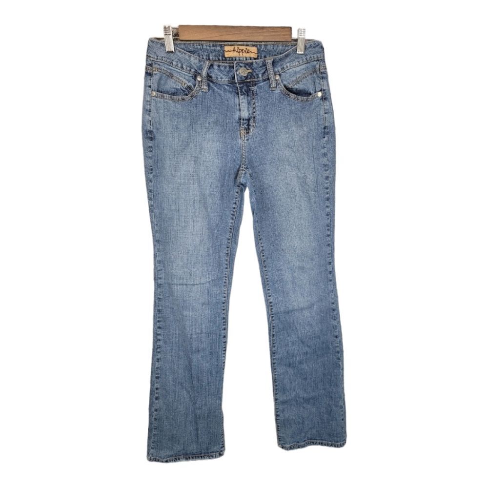 Hippie Mid-rise Flare Wide-leg Womens Jeans Size 6
